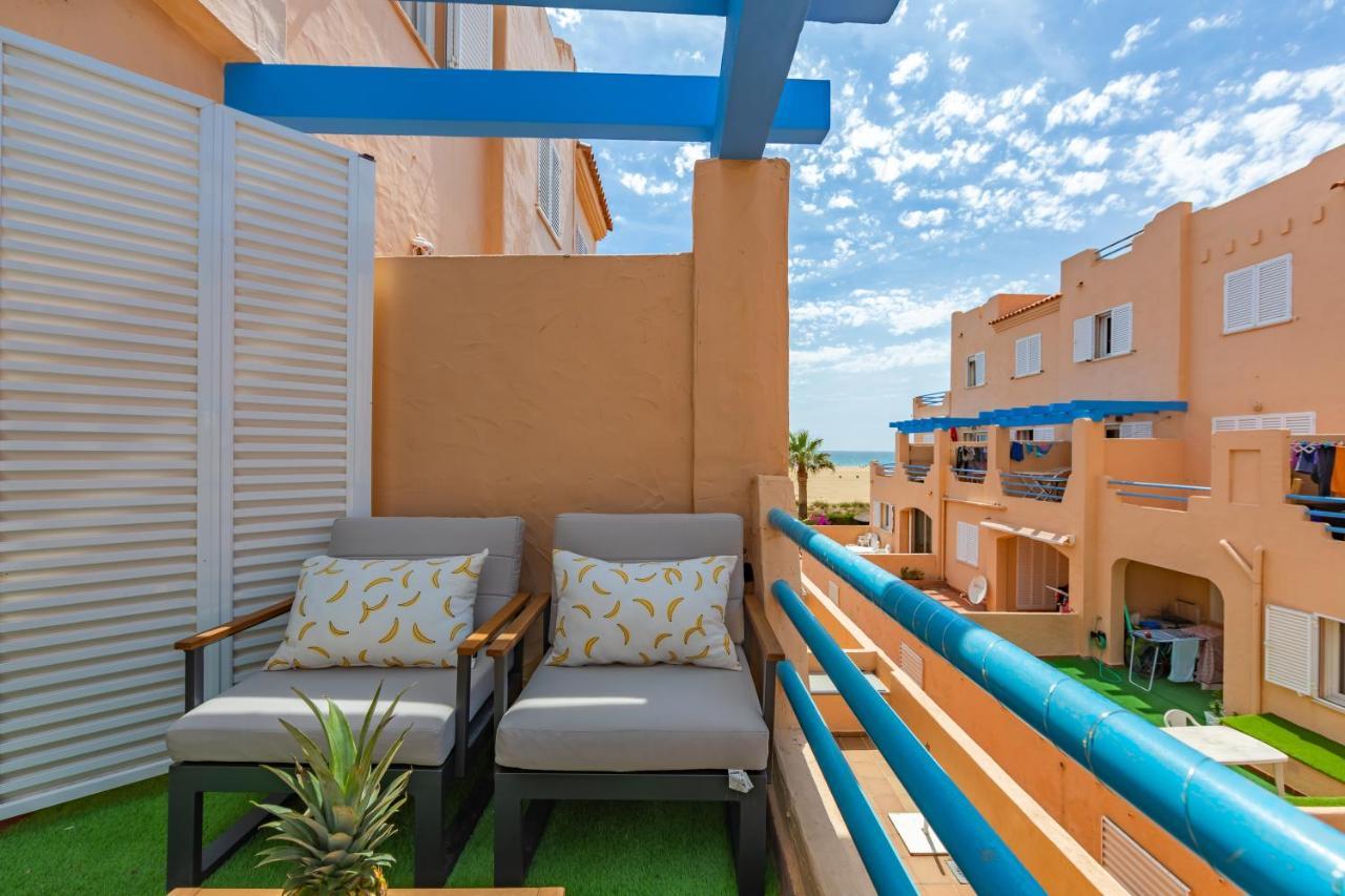 Beachfront, Pool, Terrace, Garage & Fibre Internet Tarifa Eksteriør bilde