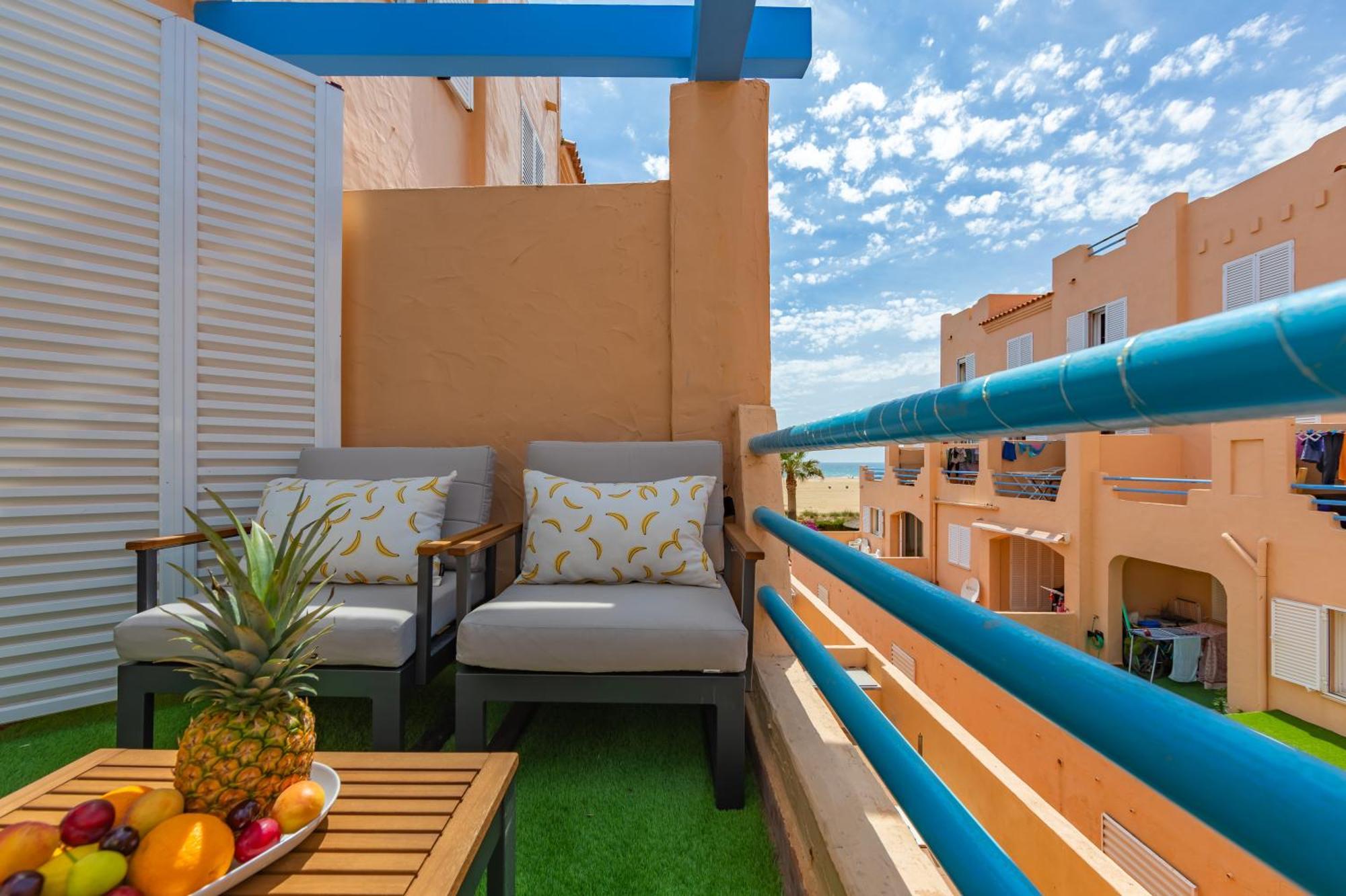 Beachfront, Pool, Terrace, Garage & Fibre Internet Tarifa Eksteriør bilde